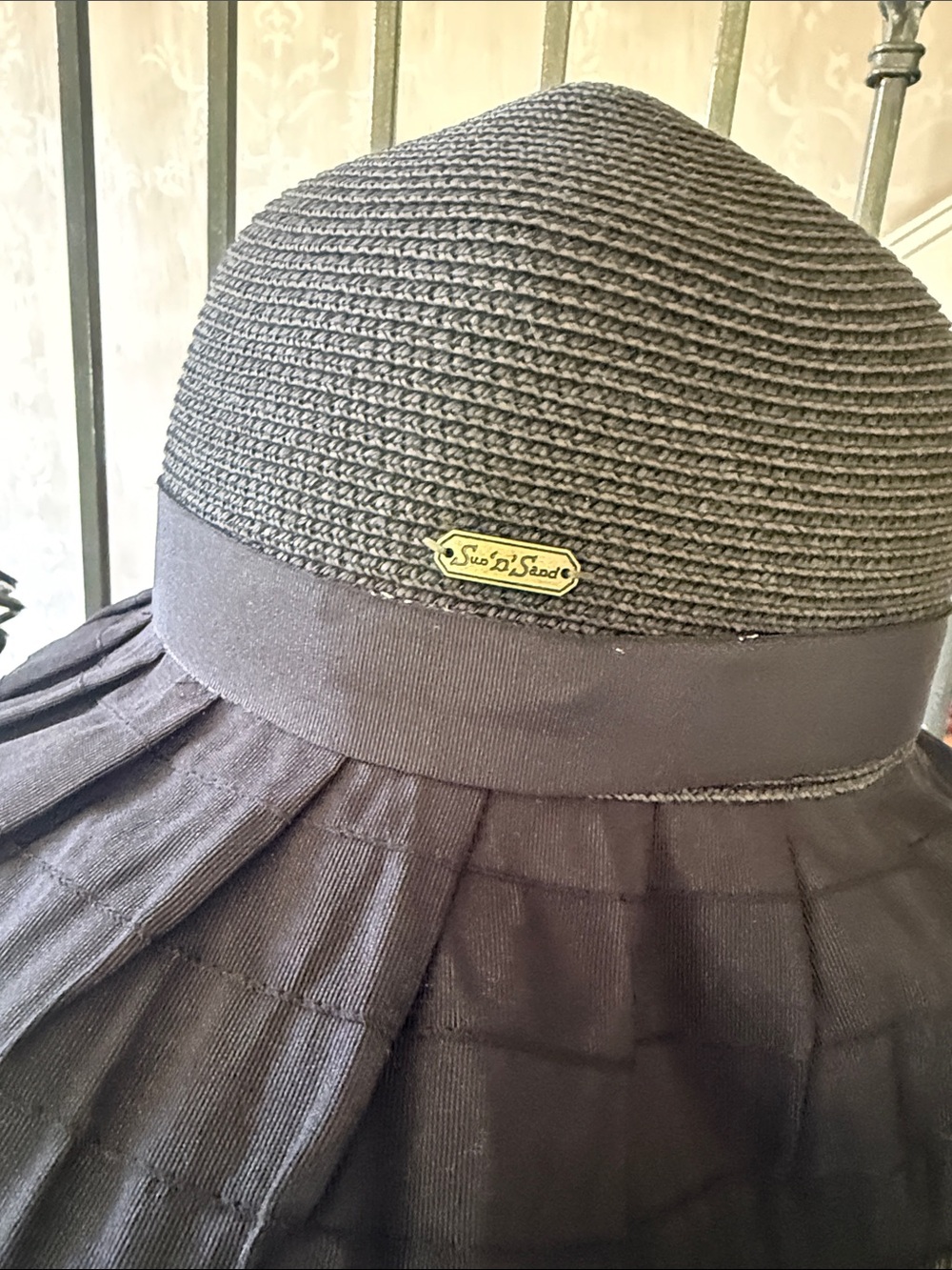 SUN N SAND ladies, black wide from Sun hat, excellent condition - Picture 3 of 8